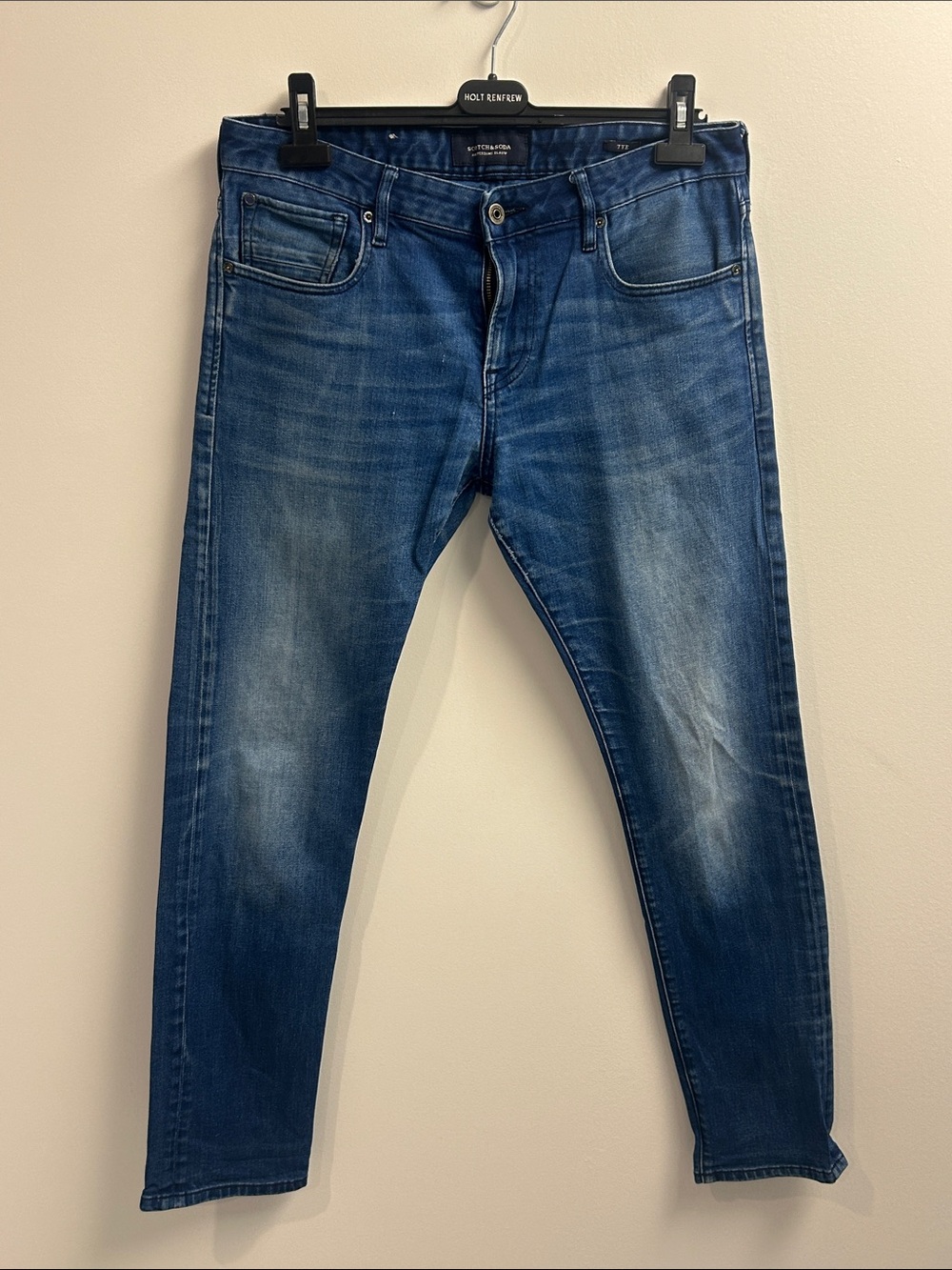 Scotch & Soda Men's Skinny Jeans in Faded Blue Wash